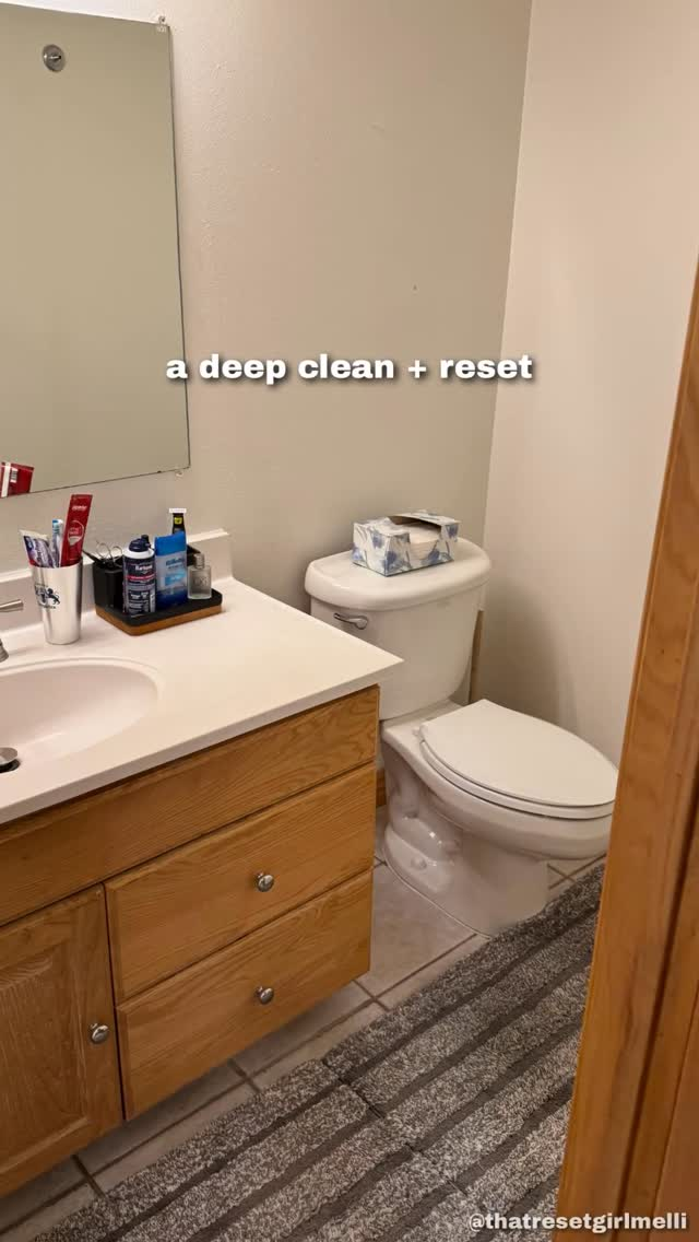 Bathroom after a Reset clean in a Eagle Mountain home